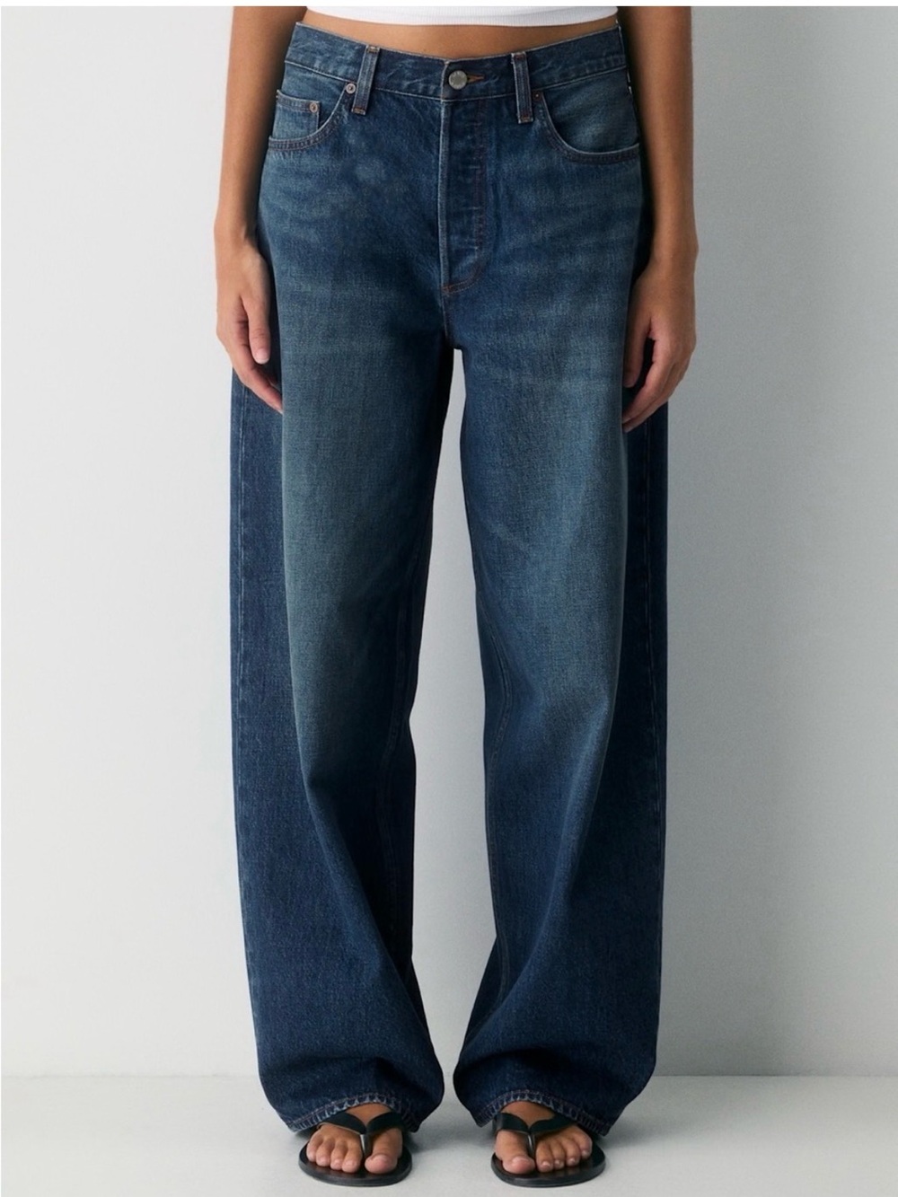 Denim Forum 003 relaxed lo-rise baggy